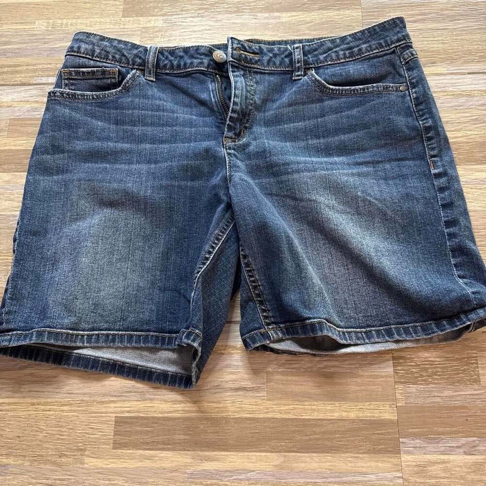 Lauren Conrad Women's Blue and Navy Shorts